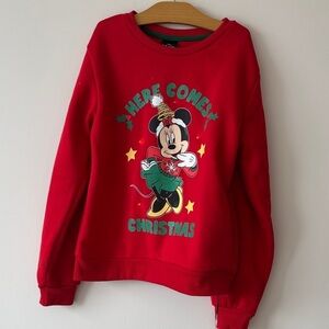 Disney Red Mickey Mouse Christmas Sweater